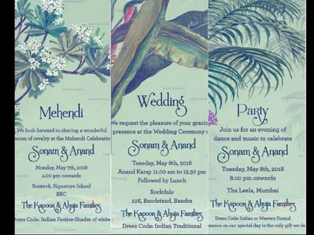 Sonam Kapoor's Wedding Card Gets LEAKED; Also See Aishwarya Rai, Kareena & Others' Grand Invitations