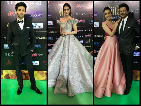B-town Celebs Walk The IIFA 2018 Green Carpet: Kriti Sanon Pulls Off Aishwarya Rai's Cannes Look