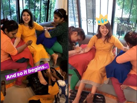 Masaan Actress Shweta Tripathi's Mehendi Ceremony Looks Fabulous! View Inside Pictures