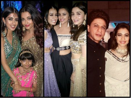 INSIDE PICS From Ambani's Bash! Aishwarya Rai BONDS With Navya, Shahrukh-Kajol WOW Us With A Selfie