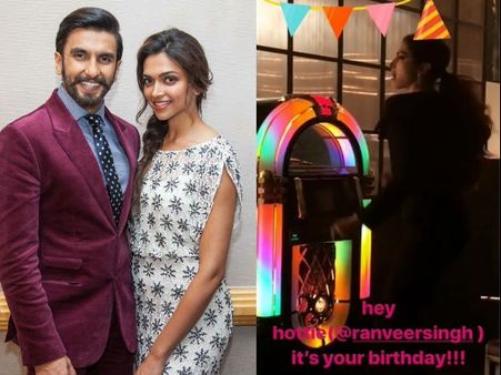 Deepika Padukone Breaks Into A Cute Dance For Her Boyfriend Ranveer Singh On His Birthday!