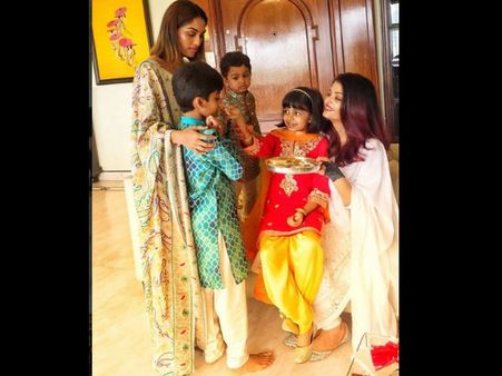 Aishwarya Rai Bachchan Receives Flak For Aaradhya's Raksha Bandhan Pic; Fans Call Her A Clingy Mom