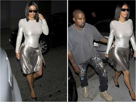 Kim Kardashian Goes Braless, Shows Off Her World Famous Assets!