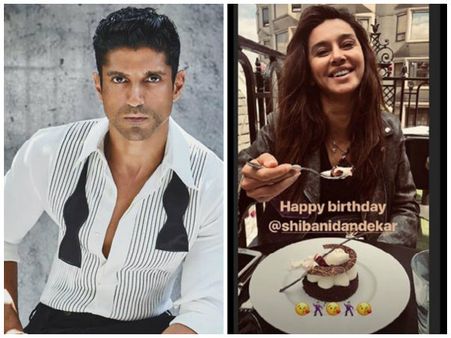 Farhan Akhtar Kisses His Alleged Girlfriend Shibani Dandekar On Her Birthday Through Emojis!