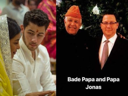 Priyanka Chopra-Nick Jonas Engagement Bash: Nick Shares A Pic Of 'Bade Papa With Papa Jonas'