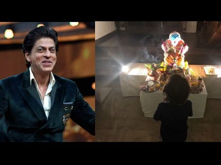 Shahrukh Khan Reveals AbRam's Cute Name For Ganpati Bappa, Shares An Adorable Click!