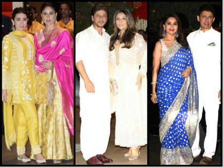 Ambani’s Ganesh Utsav 2018: Shahrukh-Gauri Set Hearts Aflutter; Karisma & Kareena Turn Heads [PICS]