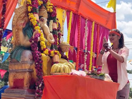 Ganesha Chaturthi 2018: Raai Laxmi And Others Celebrate The Festival; View Pics