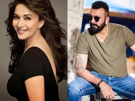 All Is Well Between Sanjay Dutt-Madhuri Dixit, Rumoured Exes Shoot Scenes Together For Kalank!