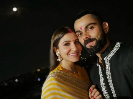 Anushka Sharma & Virat Kohli's First Karwa Chauth: These Pics Have LOVE Written All Over Them!