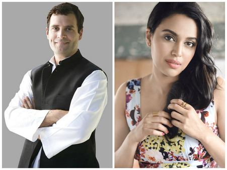 #MeToo: Sawara Bhaskar Praises Rahul Gandhi, 'He's The Only Politician To Support The Movement'