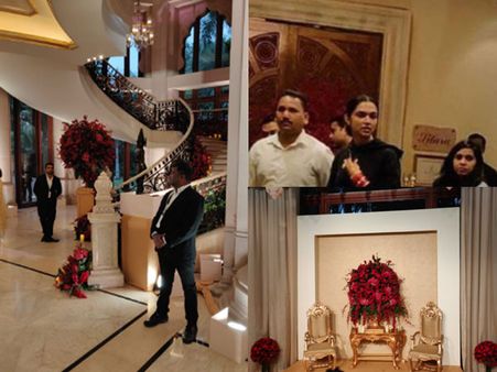 Deepika Padukone & Ranveer Singh Reception: Deepika Arrives At The Venue To Oversee The Preparations