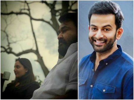 Mohanlal And Manju Warrier In A Single Frame From Lucifer Location; A Photo Clicked By Prithviraj!