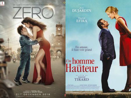 Shahrukh Khan's Zero Poster Copied From The French Movie Un Homme À La Hauteur?