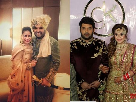 Kapil Sharma & Ginni Chatrath Mark Wedding Reception By Cutting 4-Tiered Cake! INSIDE PICS
