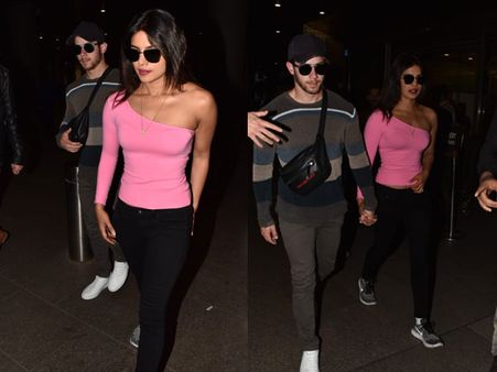 Newlyweds Priyanka Chopra And Nick Jonas Spotted At Mumbai Airport After A Short Honeymoon