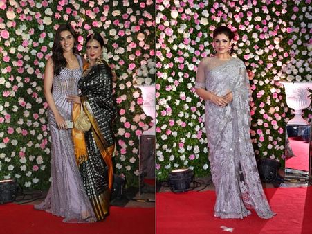 Kapil-Ginni Reception: Rekha, Kriti Sanon, Raveena Tandon And Others Grace The Occasion
