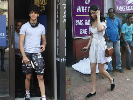 Ishaan Khattar, Khushi Kapoor, Ibrahim Ali Khan And Others Spotted Lunching At Restaurant