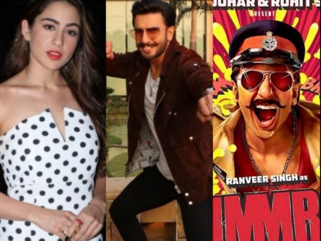 Simmba Actors Ranveer Singh & Sara Ali Khan, Director Rohit Shetty At Simmba Promotions