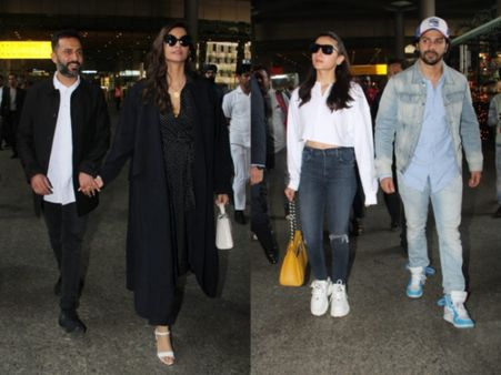 Sonam Kapoor-Anand Ahuja Return Hand In Hand: Alia Bhatt, Varun Dhawan Travel Together