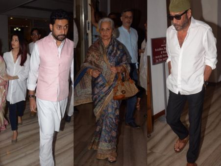 Mukesh Ambani, Aishwarya Rai, Waheeda Rehman Others Attend The Late Nana Chudasama’s Prayer Service