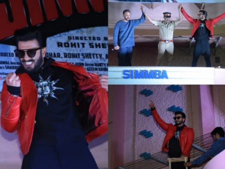 Ranveer Singh Celebrates Simmba’s Release With Audience; Climbs Onto Theatre’s Canopy & Let’s Loose!