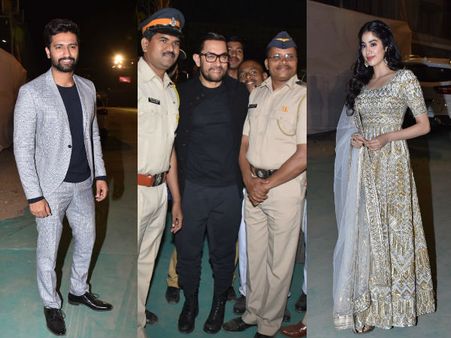 Janhvi Kapoor, Vicky Kaushal & Aamir Khan Make Heads Turn At Umang Awards 2019