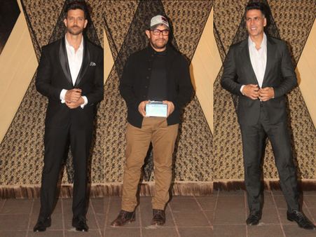 Akshay Kumar, Hrithik Roshan, Aamir Khan Attend Mukesh Bhatt’s Daughter Sakshi Bhatt’s Reception