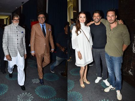 Amitabh Bachchan, Dia Mirza, Farhan Akhtar & Others At Boman Irani’s Production House Launch
