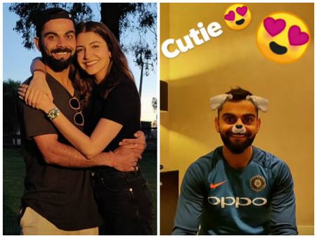 So Funny! Anushka Sharma Puts A Doggy Filter On Husband Virat Kohli's Face