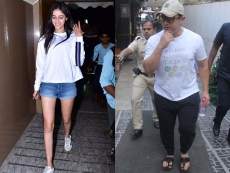 Snapped! Aamir Khan Enjoys Spa Day, Ananya Pandey Goes Out For Movie