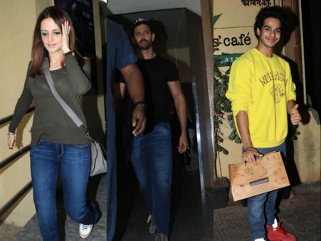 Pics! Hrithik Roshan Takes Kids Out For Movie With Sussanne; Ishaan Khattar Snapped At Café