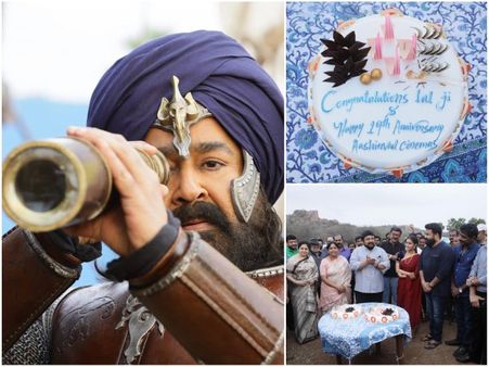 Mohanlal Starrer Marakkar Arabikadalinte Simham's Set Hosts Some Special Celebrations!