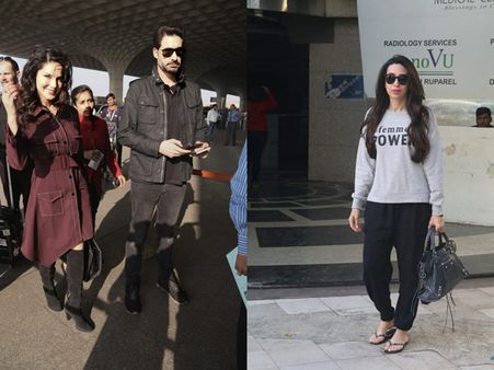 Sunny Leone & Her Hubby Snapped At Airport; Karishma Kapoor Goes Casual For Her Day Out In The City