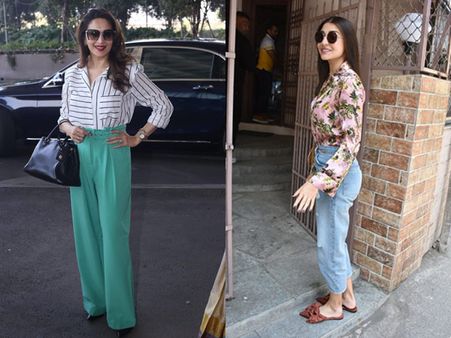 Pictures: Anushka Sharma Spotted In A Casual Avatar; Madhuri Dixit’s Chic Airport Look