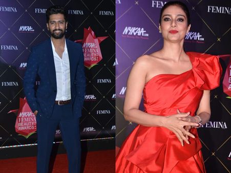 Vicky Kaushal Looks Super Handsome At The Femina Beauty Awards; Tabu Stuns On The Red Carpet