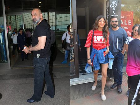 Shilpa Shetty & Her Hubby Raj Kundra Go Out For Lunch; Sanjay Dutt Snapped At The Airport