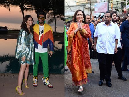 Alia Bhatt Ranveer Singh Back To Promoting Gully Boy; Nita & Mukesh Ambani At Siddhi Vinayak Temple