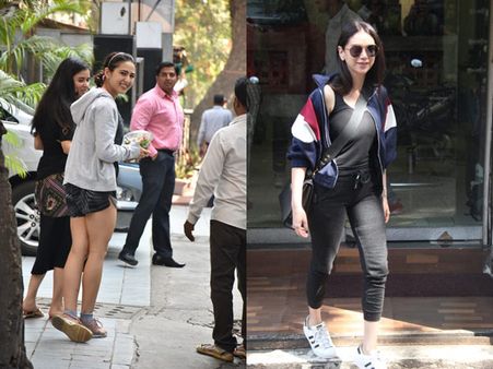 Sara Ali Khan Flashes The Cutest Smile To The Cameras; Aditi Rao Hydari Snapped At A Salon