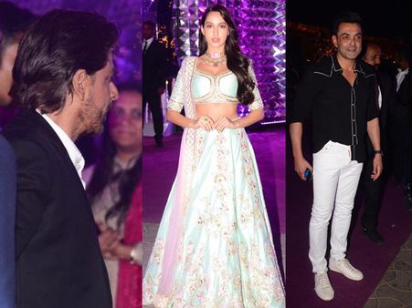 Shah Rukh Khan Arrives For Azhar Morani’s Sangeet; Bobby Deol, Nora Fatehi And Others Attend