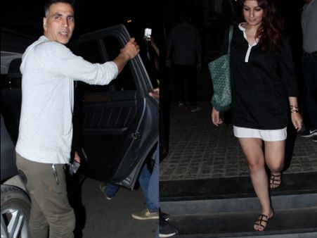 Akshay Kumar And Twinkle Khanna Go On A Dinner Date; Snapped By The Paparazzi