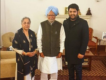 Kapil Sharma Meets Former PM Dr Manmohan Singh; Shares Pictures!