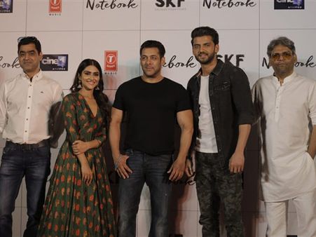 Pictures! Salman Khan Launches Notebook Trailer With Newbies Zaheer Iqbal And Pranutan Bahl