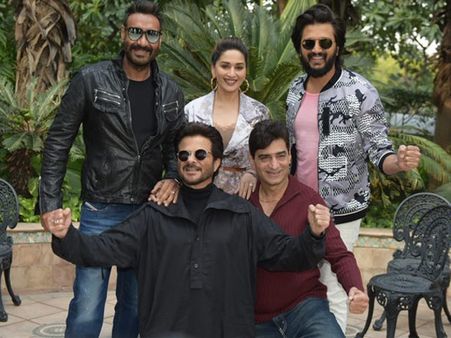 Total Dhamaal: Anil Kapoor, Madhuri Dixit And Others Pose For Pictures During The Film’s Promotions