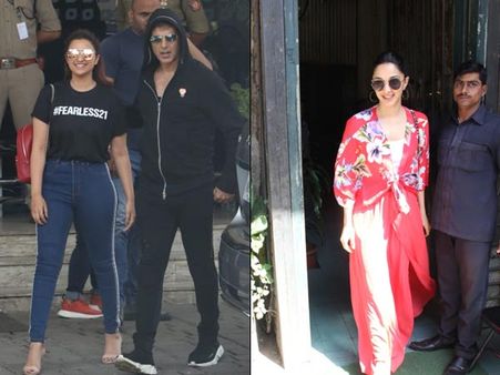 Akshay Kumar-Parineeti Chopra Smile For Cameras At Airport; Kiara Advani Looks Radiant When Snapped