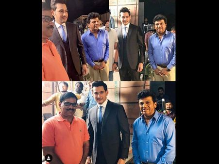 Shivrajkumar Meets With Mahesh Babu On The Sets Of Maharshi; Fans Adore Hatrick Hero's Simplicity!
