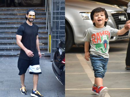 Shahid Kapoor Snapped Post A Work Out Session; Taimur Is Super Happy To Go To His Play School