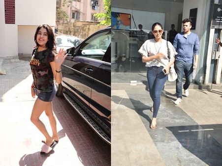 Janhvi Kapoor Steps Into The Gym Looking Like A Diva; Mira Rajput Goes Shopping With A Friend