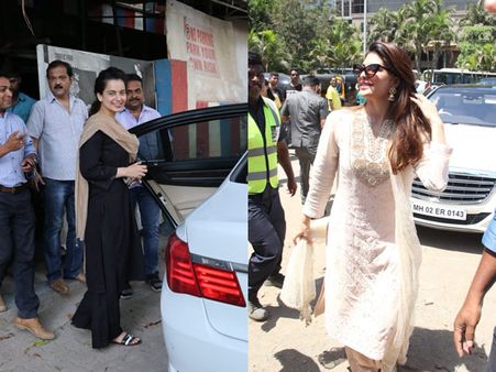 Kangana Ranaut Looks Pretty In Black; Jaqueline Fernandez Gets Papped In The City