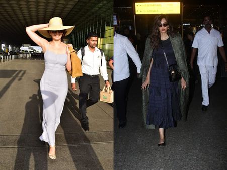 Glam Divas: Kangana Ranaut & Sonam Kapoor Slay Their Weekend Airport Looks: VIEW PICS!